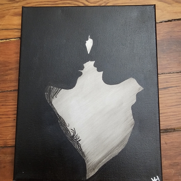 8x10 "speechless" painting - Picture 2 of 2